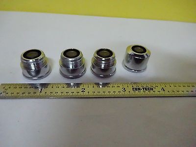 MICROSCOPE PART VINTAGE OBJECTIVE SCREW ON SECTIONS OPTICS AS IS BIN#X3-40