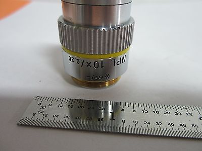 MICROSCOPE OBJECTIVE LEITZ WETZLAR GERMANY  NPL 10X INFINITY OPTICS BIN#A3-F-14