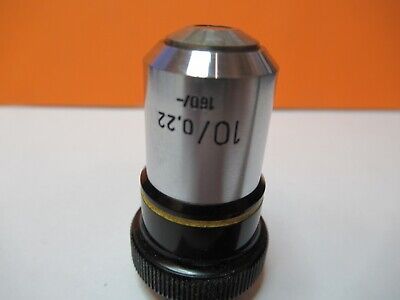 ZEISS GERMANY OBJECTIVE 10X /160 LENS MICROSCOPE PART AS PICTURED &4T-A-61