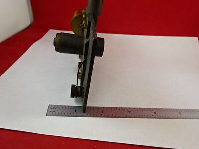 ANTIQUE BRASS MICROSCOPE PART LENS MICROMETER  OPTICS  #L9-B12