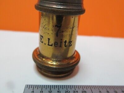 ANTIQUE LEITZ WETZLAR GERMANY objective "7" MICROSCOPE PART AS PICTURED &16-C-23