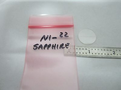 OPTICAL SAPPHIRE THIN BLANK LASER OPTICS BIN#N1-22