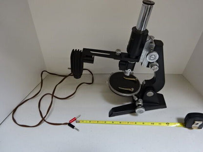 MICROSCOPE VINTAGE REICHERT WIEN POLARIZATION AUSTRIA POL OPTICS AS IS #TB-4