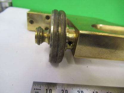 BAUSCH LOMB ANTIQUE BRASS STAGE SUPPORT MICROSCOPE PART AS PICTURED #W5-B-11