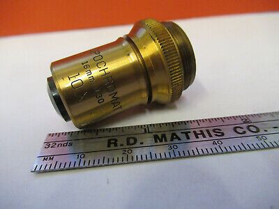 ANTIQUE BAUSCH LOMB APO 10X OBJECTIVE MICROSCOPE PART AS PICTURED &8z-a-111