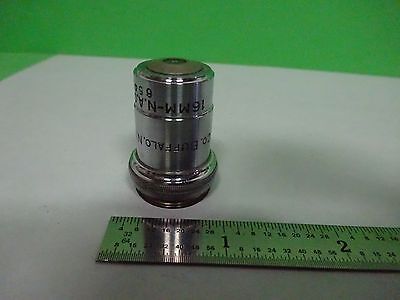 MICROSCOPE PART OBJECTIVE SPENCER 16 mm 10X OPTICS AS IS BIN#Y2-27