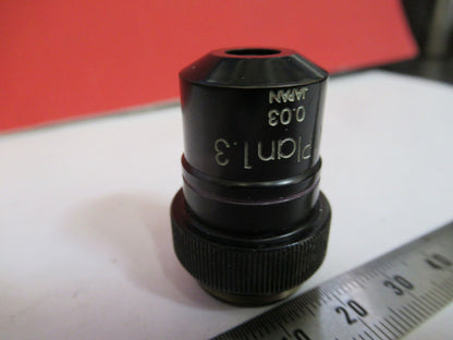 OLYMPUS JAPAN OBJECTIVE 1.3X RARE LENS MICROSCOPE PART as pictured B3-B-73