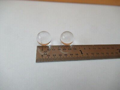 OPTICAL LOT 2 EA BK7 GLASS SPHERES LENSES LASER PRO OPTICS AS PICTURED #F2-A-129