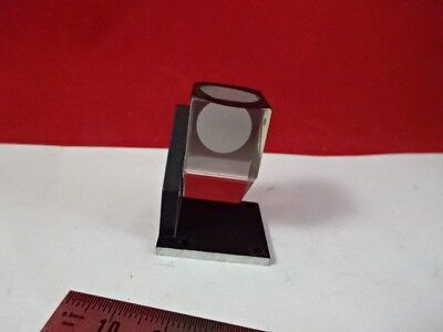 MOUNTED GLASS PRISM UNKNOWN MAKER MICROSCOPE PART AS PICTURED #5-A-55