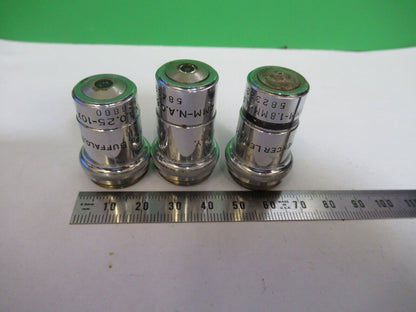 LOT SPENCER OBJECTIVE 10X 44X 95X MICROSCOPE PART OPTICS AS PICTURED AO #Z8-A-36