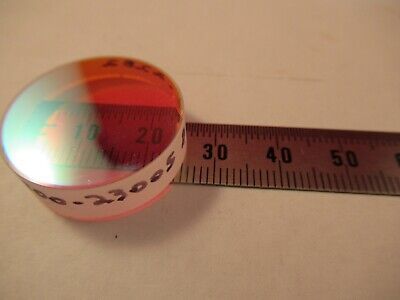 OPTICAL FLAT COATED GLASS LENS FILTER LASER OPTICS AS PICTURED &9-FT-28