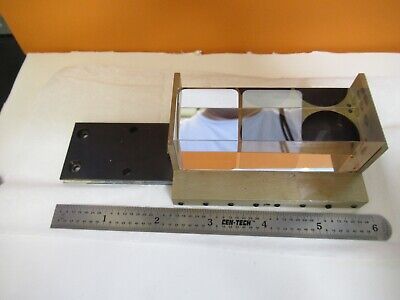 LEICA LEITZ GERMANY SLIDE GLASS PRISM MICROSCOPE PART AS PIC &H8-B-02