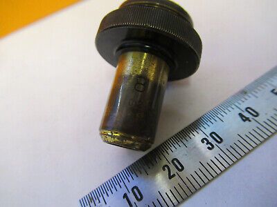 ANTIQUE CARL ZEISS OBJECTIVE  "8" GERMANY MICROSCOPE PART AS PICTURED P9-A-60