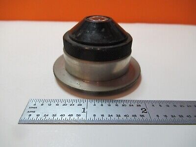 ANTIQUE CONDENSER PIECE UNKNOWN OPTICS MICROSCOPE PART AS PICTURED &16-B-33