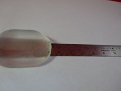 OPTICAL OVAL GLASS PRE-FORM POLISHED FACE MIL SPEC USA OPTICS AS PICTURED &94-72