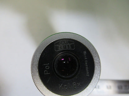 MICROSCOPE PART CARL ZEISS EYEPIECE OCULAR KPL 8X POL LENS AS PICTURED &P2-B-56