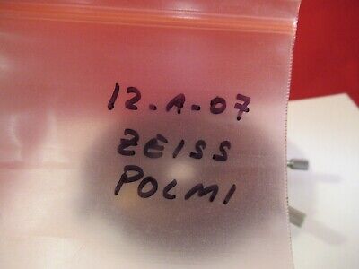 ZEISS POLMI GERMANY STAGE ROTABLE POL POLARIZING MICROSCOPE PART AS PIC &12-A-07