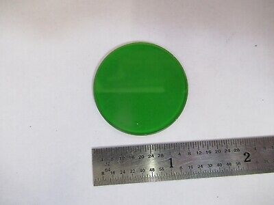 ZEISS GERMANY GREEN GLASS FILTER MICROSCOPE PART OPTICS AS PICTURED &15-FT-X35