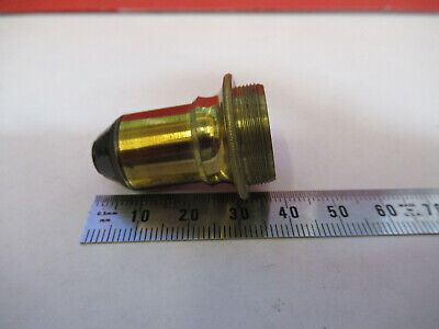 ANTIQUE BRASS LENS OPTICS OBJECTIVE MICROSCOPE PART LONDON AS PICTURED &87-FT-38