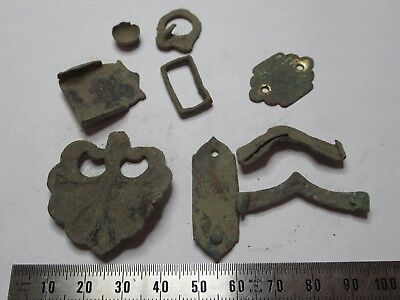 ANTIQUE BRASS BRONZE LOT MEDIEVAL ??? from EUROPE BOG FIND AS PICTURED &3-DT-09