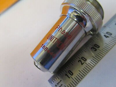 UNITRON JAPAN 40X DM PHASE OBJECTIVE OPTICS MICROSCOPE PART AS PICTURED P4-A-85