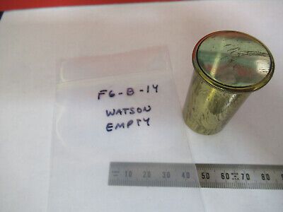 ANTIQUE BRASS WATSON UK 1860s EMPTY CAN MICROSCOPE PART AS PICTURED &F6-B-14