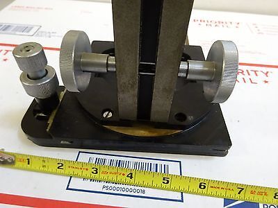 BRASS MICROSCOPE STAGE TABLE PART &IL-4-G