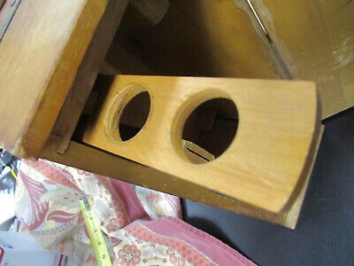 EMPTY BECK KASSEL GERMANY WOOD CABINET ANTIQUE MICROSCOPE PART AS PICTURED #TB-4