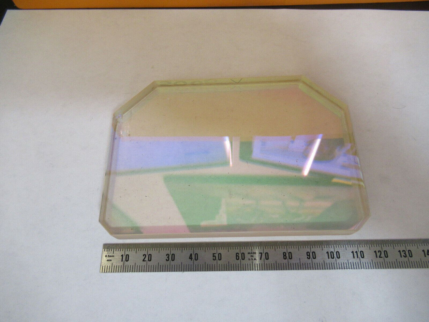 OPTICAL MIL SPEC COATED DICHROIC TRUNCATED GLASS OPTICS AS PICTURED &P2-A-64