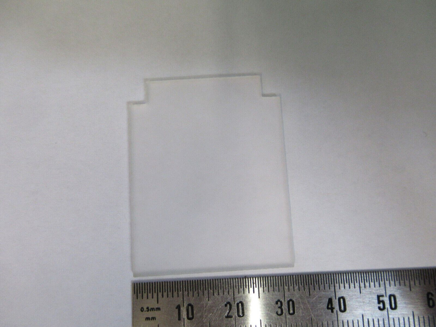 OPTICAL TRUNCATED GLASS FROSTED BLANK WINDOW OPTICS AS PICTURED &W5-B-71