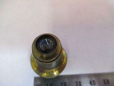 ANTIQUE BRASS C. ZEISS GERMANY OBJECTIVE MICROSCOPE PART AS PICTURED &87-FT-35