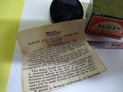 VINTAGE QUARZ CRYSTAL BLILEY + BOX FREQUENZREGLER NICE AS IS BIN#W5-07