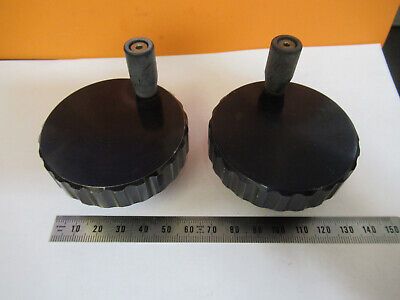 PAIR OF ALUMINUM KNOBS NIKON or ZEISS MICROSCOPE PART AS PICTURED #R5-A-69