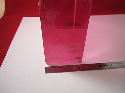 OPTICAL GLASS PINK BLOCK HEAVY OPTICS NEODYMIUM DOPED LASER  BIN-OPT