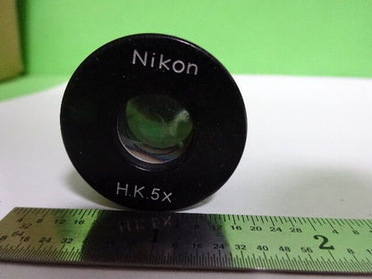 MICROSCOPE PART EYEPIECE OCULAR NIKON JAPAN 5X OPTICS AS IS #AI-52