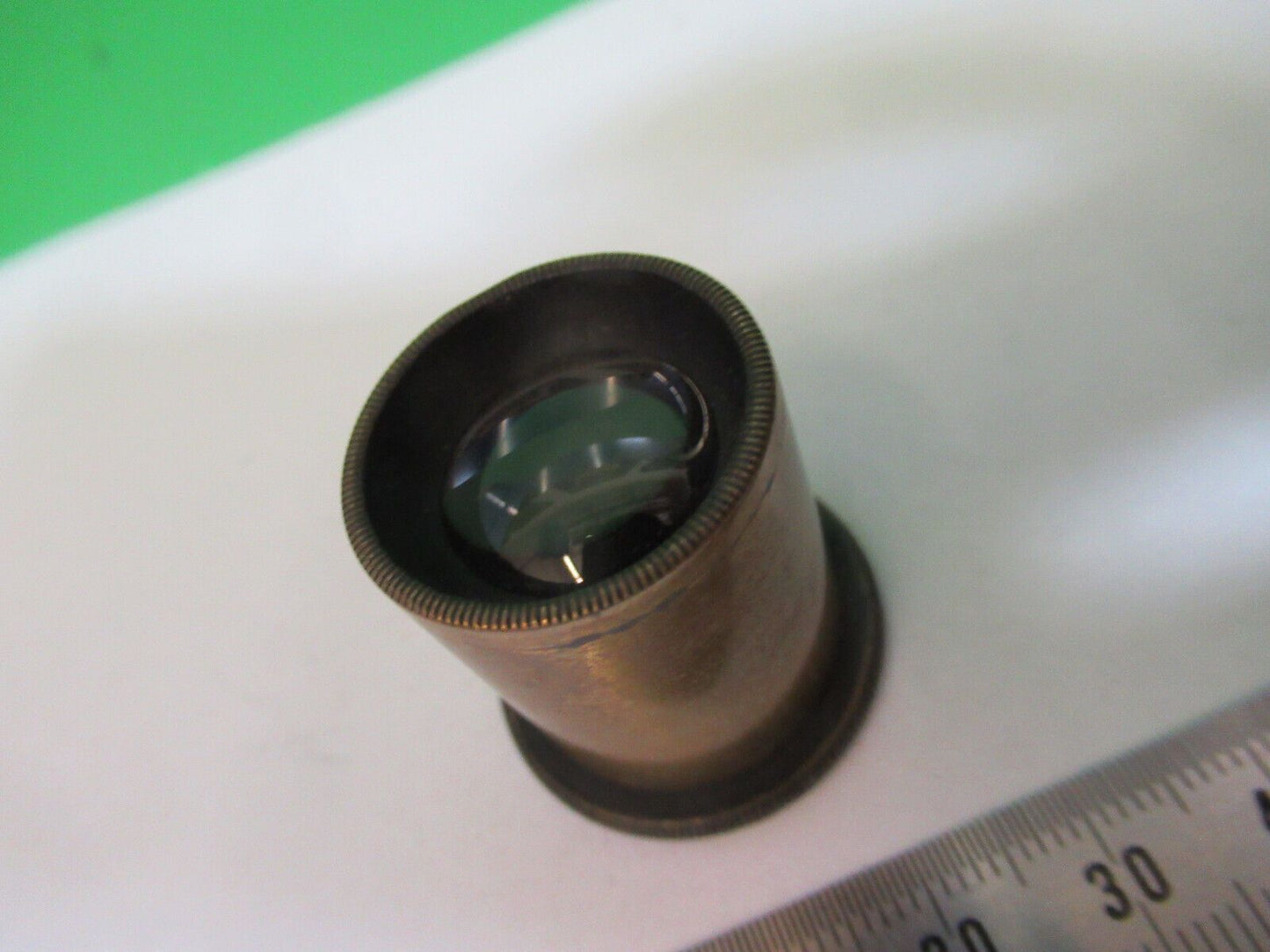 CARL ZEISS JENA ANTIQUE BRASS EYEPIECE MICROSCOPE PART AS PICTURED P2-B-76