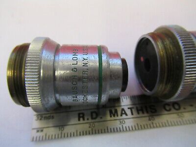 OPTICAL BAUSCH LOMB OBJECTIVES LENSES 10X 43X LOT OPTICS AS PICTURED &B9-FT-16