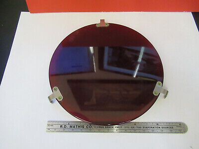 OPTICAL HUGE PLASTIC FILTER RED PLATE OPTICS AS PICTURED &A7-B-29