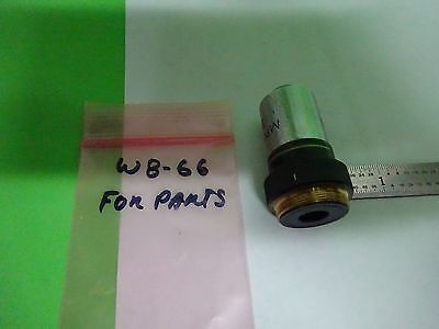 FOR PARTS MICROSCOPE OBJECTIVE OLYMPUS JAPAN MPLAN 40X OPTICS AS IS BIN#W8-66