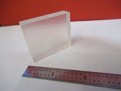 OPTICAL SQUARE GLASS BLOCK FROSTED POLISH DULL SIDES OPTICS AS PICTURED &B9-A-21