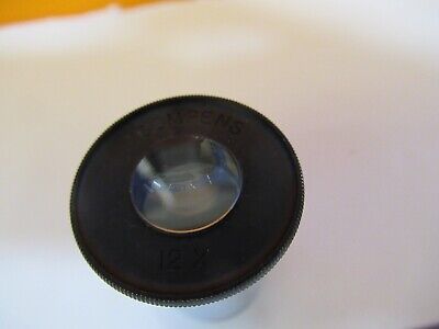 BAUSCH LOMB EYEPIECE ANTIQUE 12X COMPENS MICROSCOPE PART AS PICTURED &P7-A-44