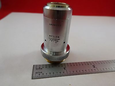 MICROSCOPE PART OBJECTIVE L32X LEITZ GERMANY OPTICS AS IS BIN#R2-C-20