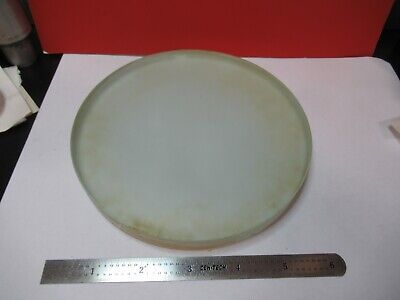 FOR PARTS LARGE GLASS PLATE STAGE GLASS MICROSCOPE PART AS PICTURED &Q1-A-75