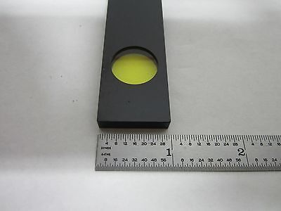 MICROSCOPE PART FILTER SLIDE YELLOW Y480 OPTICS BIN#L2-07