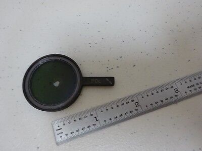 FOR PARTS MICROSCOPE POL POLARIZER SLIDE OPTICS AS IS BIN#N6-87