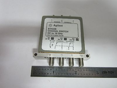 AGILENT HP COAXIAL SWITCH 8763B RF MICROWAVE FREQUENCY #1E-M-4