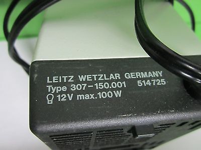 MICROSCOPE PART HOUSING LEITZ GERMANY ILLUMINATOR LAMP AS PICTURED BIN#25