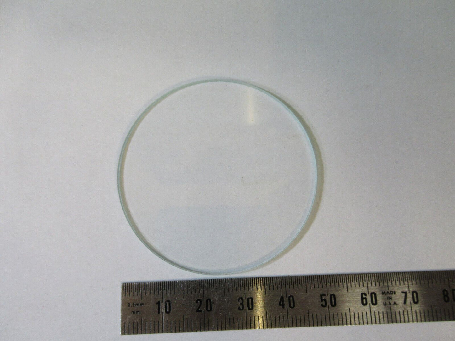 OPTICAL HEAT ABSORBING GLASS ROUND PLATE LENS OPTICS AS PICTURED #22-A-53