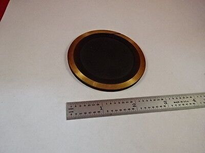 BRASS PLATE STAGE METALLOGRAPH MICROSCOPE PART &33-A-117