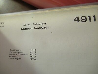 VINTAGE BRUEL KJAER DENMARK SERVICE MANUAL MULTIPLE MODELS AS PICTURED &100-B